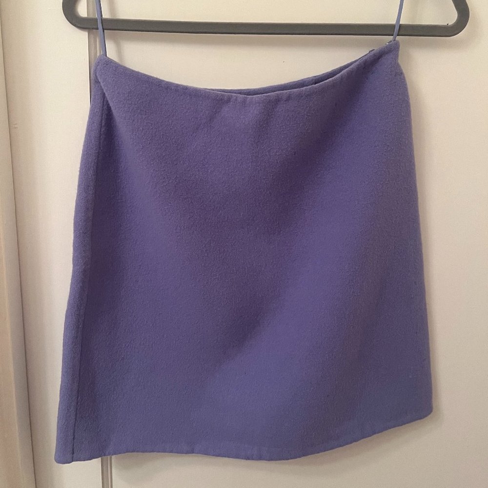 RALPH LAUREN PURPLE LABEL LAUREN Cashmere Wool purple skirt size 8